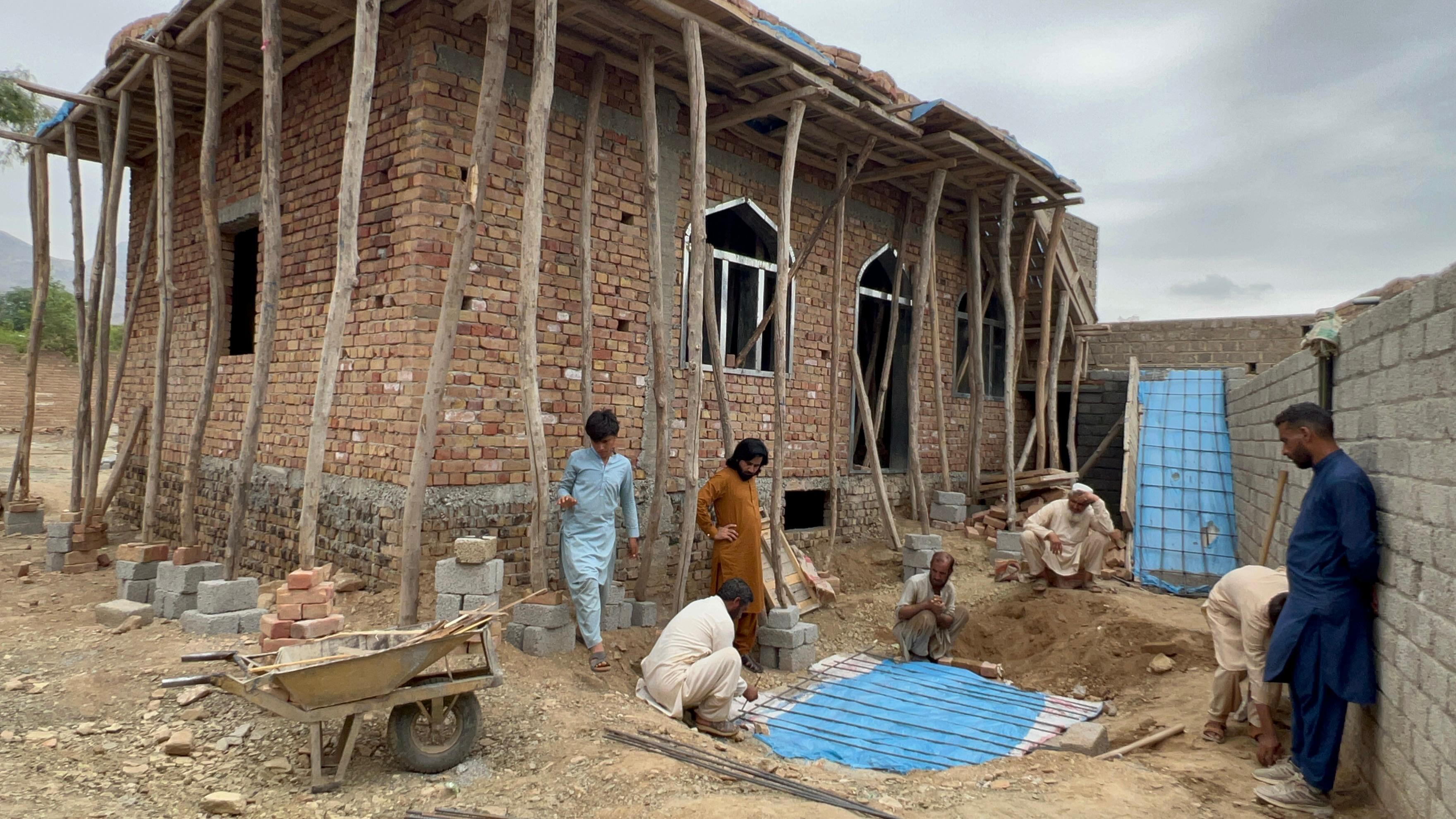 Mosque construction before